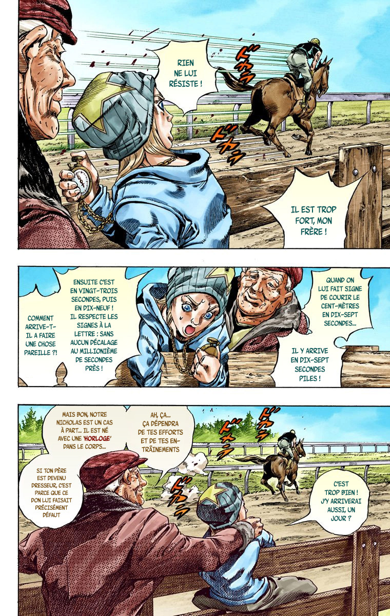 Read JoJo_s Bizarre Adventure Part 7 Steel Ball Run Official Colored FR Manga Online