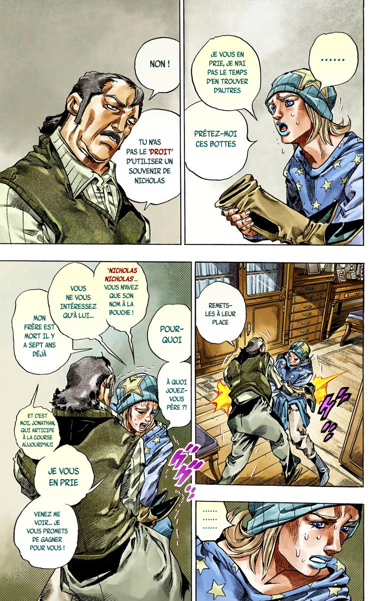 Read JoJo_s Bizarre Adventure Part 7 Steel Ball Run Official Colored FR Manga Online