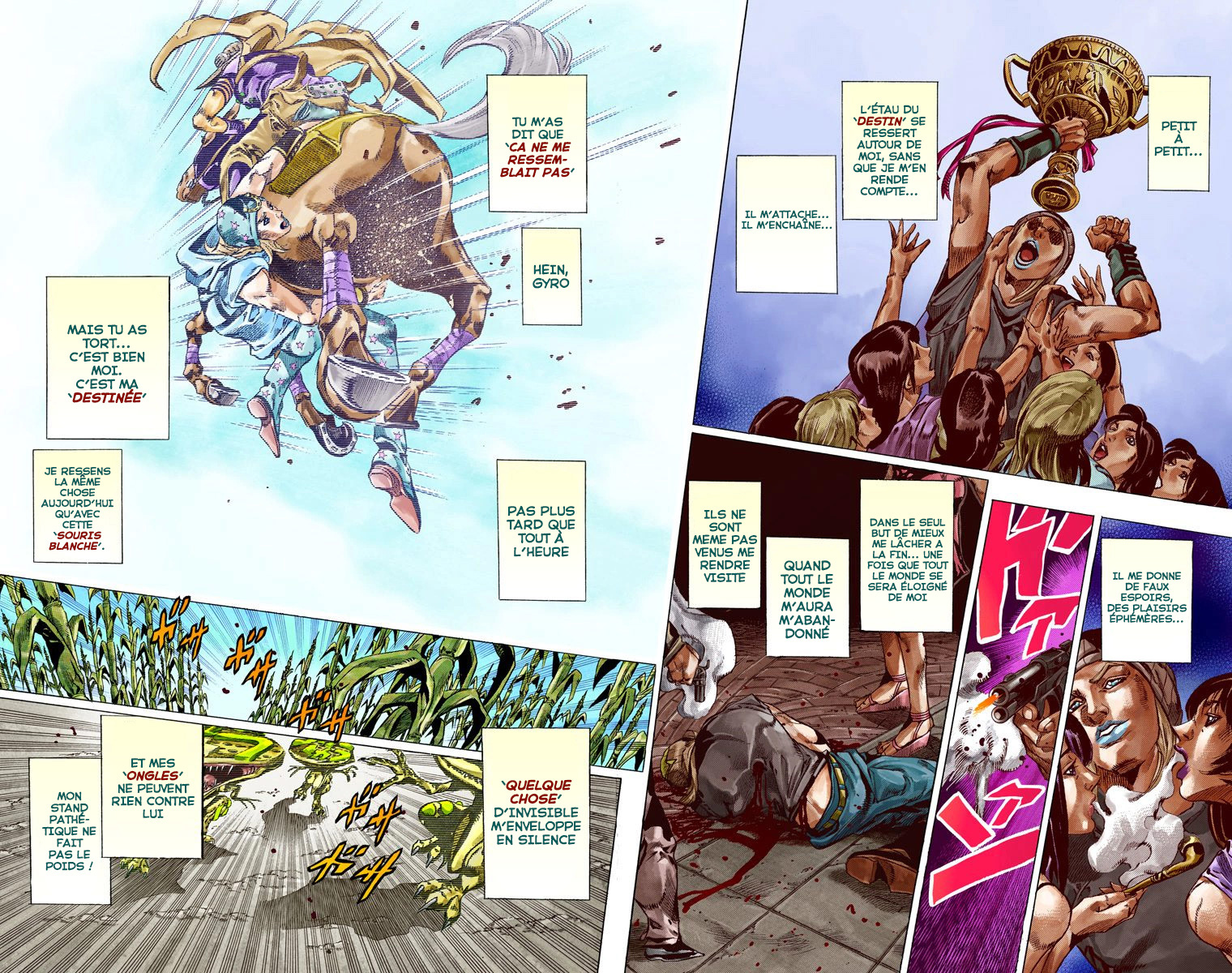 Read JoJo_s Bizarre Adventure Part 7 Steel Ball Run Official Colored FR Manga Online