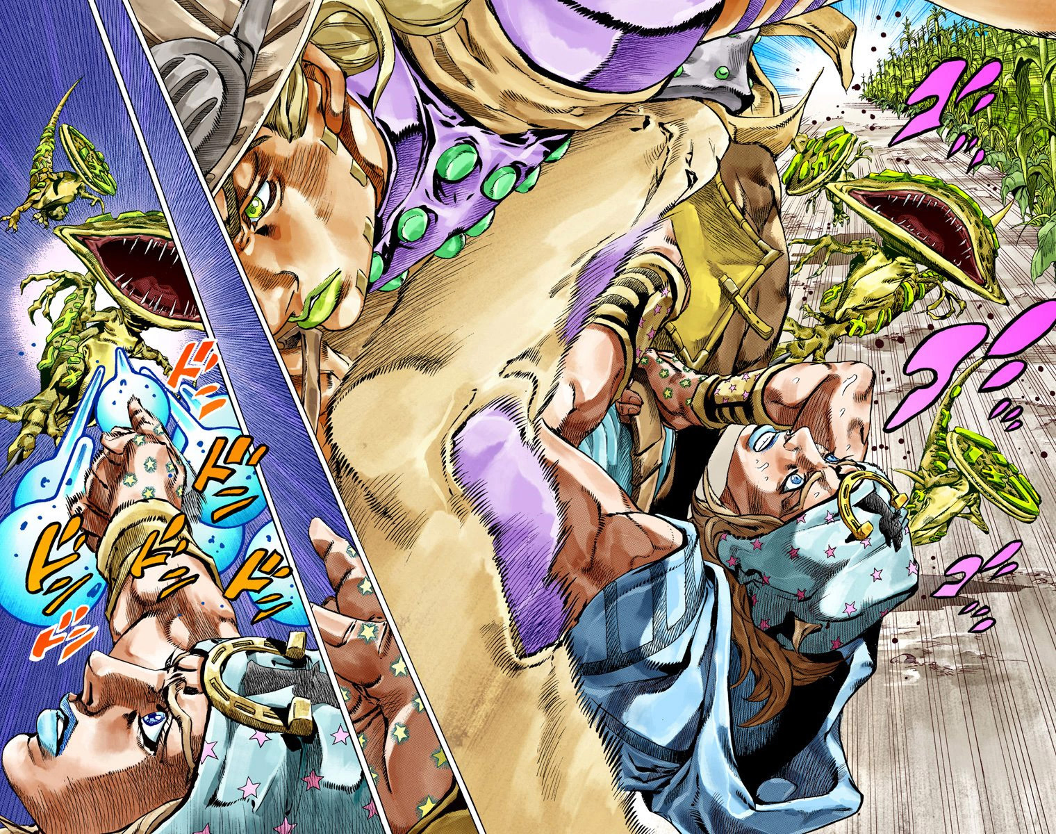 Read JoJo_s Bizarre Adventure Part 7 Steel Ball Run Official Colored FR Manga Online
