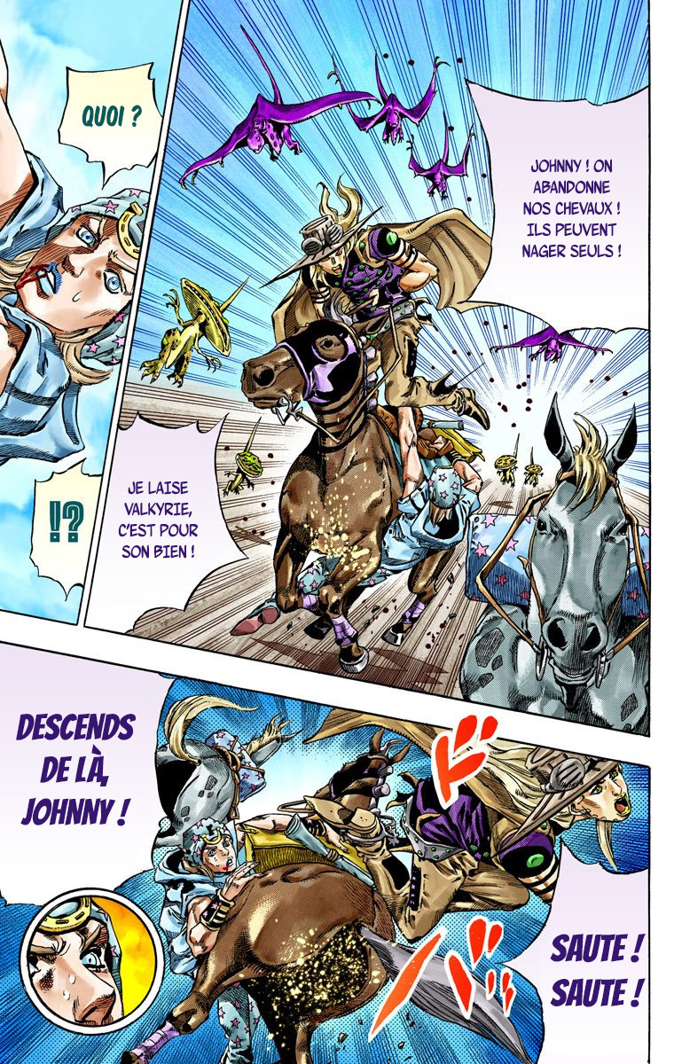 Read JoJo_s Bizarre Adventure Part 7 Steel Ball Run Official Colored FR Manga Online