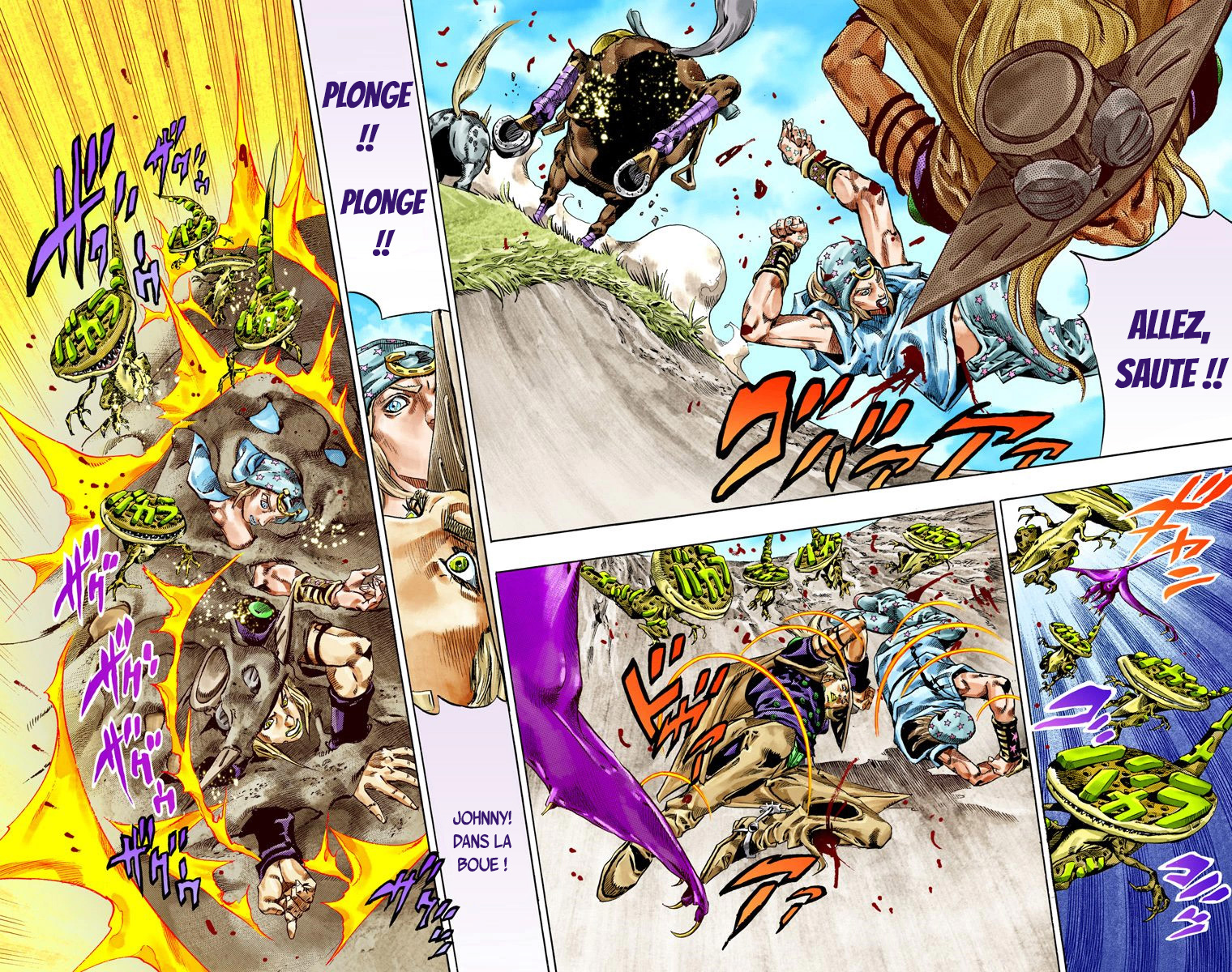 Read JoJo_s Bizarre Adventure Part 7 Steel Ball Run Official Colored FR Manga Online