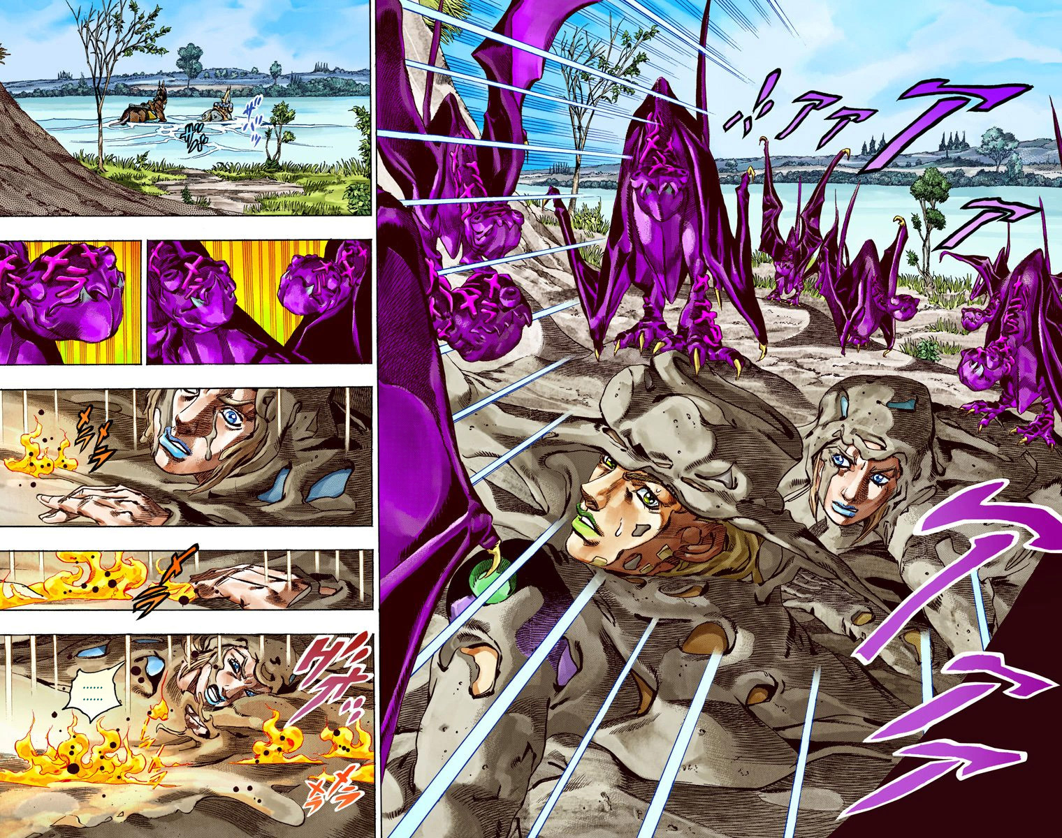 Read JoJo_s Bizarre Adventure Part 7 Steel Ball Run Official Colored FR Manga Online