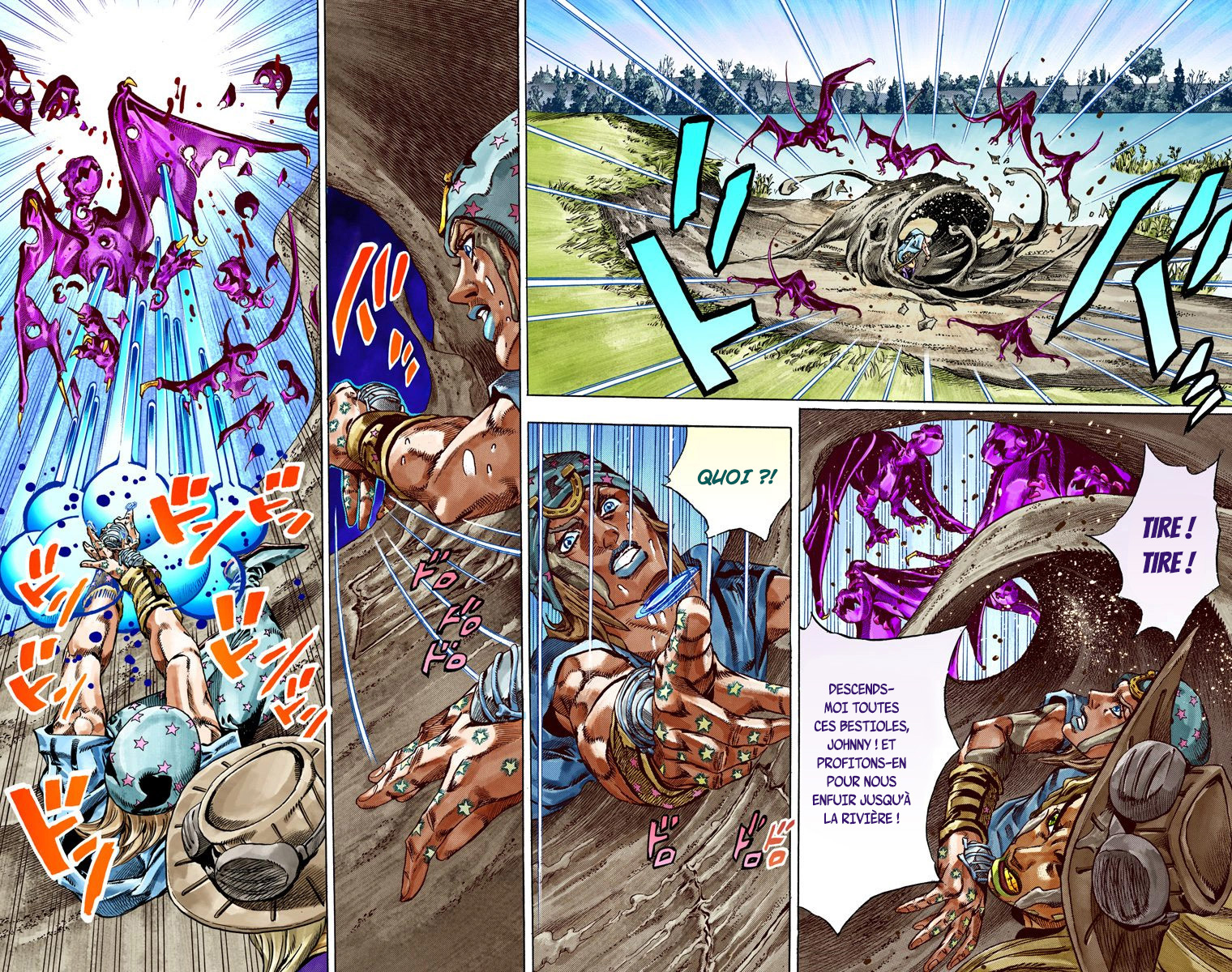 Read JoJo_s Bizarre Adventure Part 7 Steel Ball Run Official Colored FR Manga Online