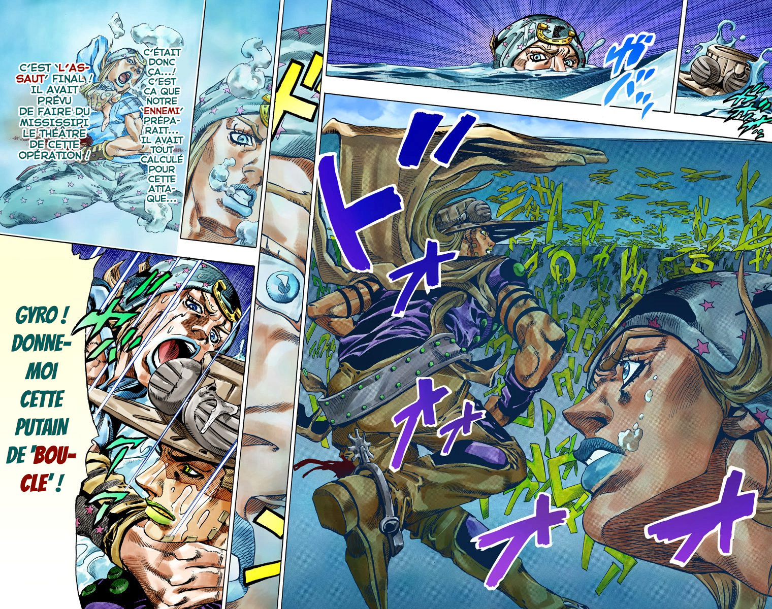 Read JoJo_s Bizarre Adventure Part 7 Steel Ball Run Official Colored FR Manga Online