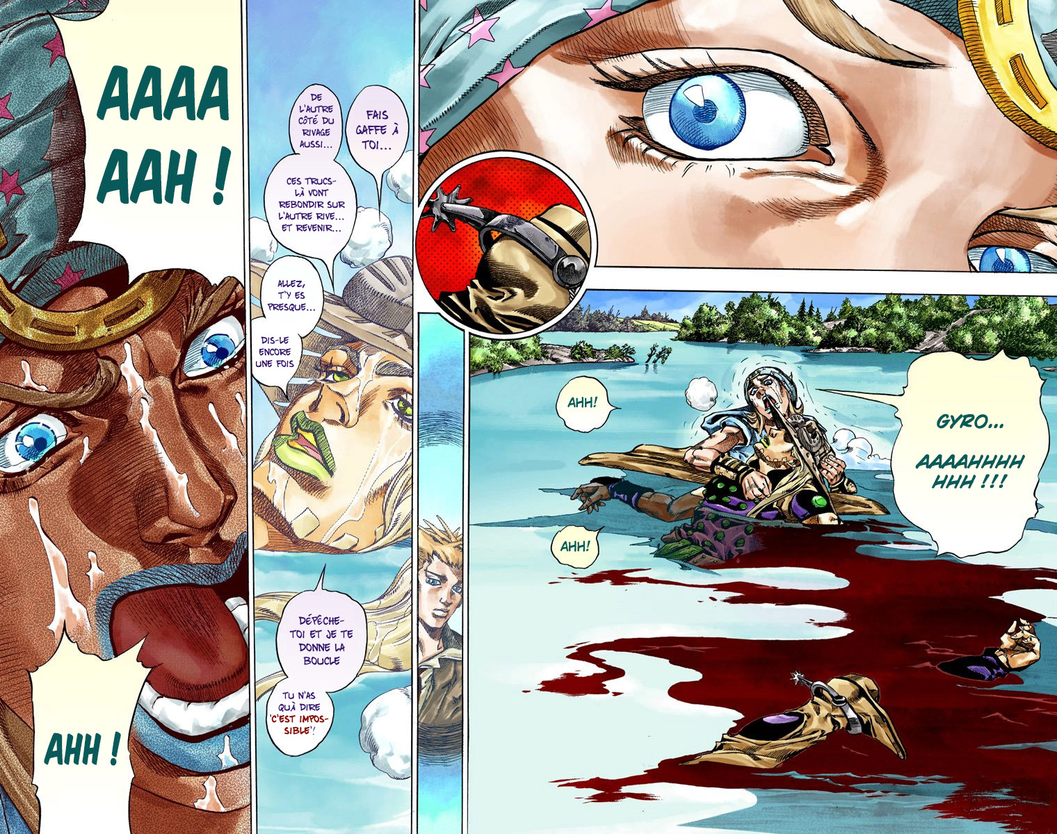 Read JoJo_s Bizarre Adventure Part 7 Steel Ball Run Official Colored FR Manga Online