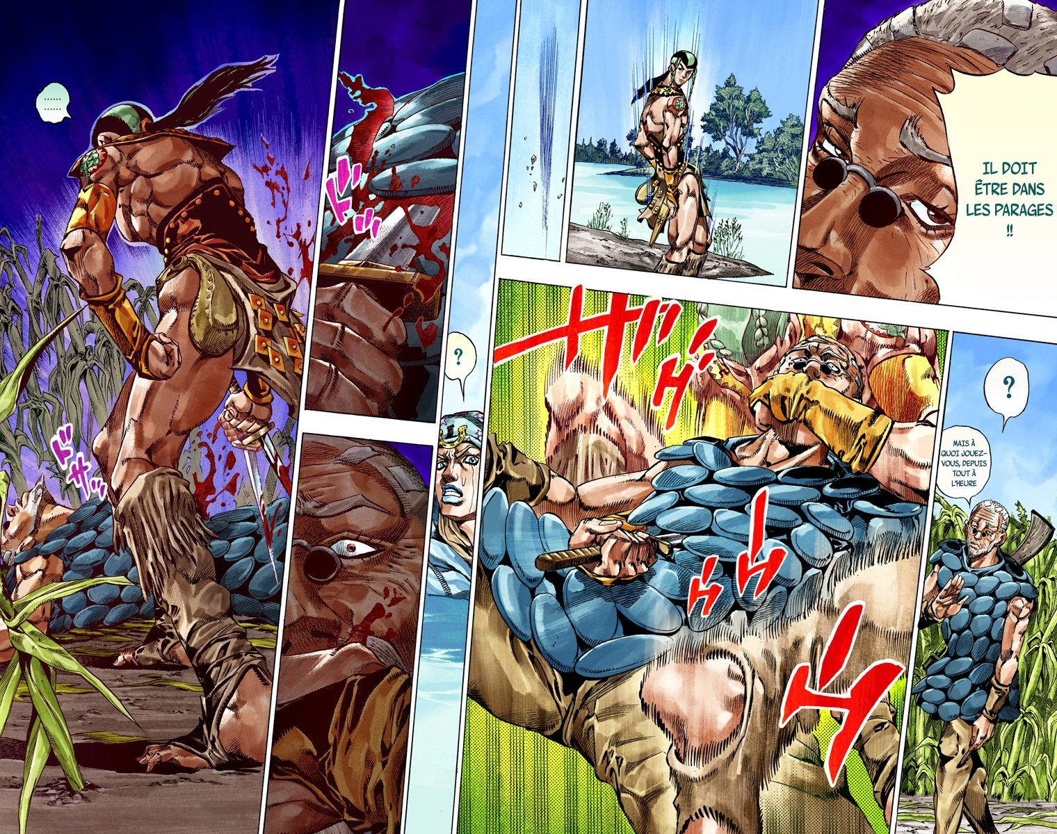 Read JoJo_s Bizarre Adventure Part 7 Steel Ball Run Official Colored FR Manga Online