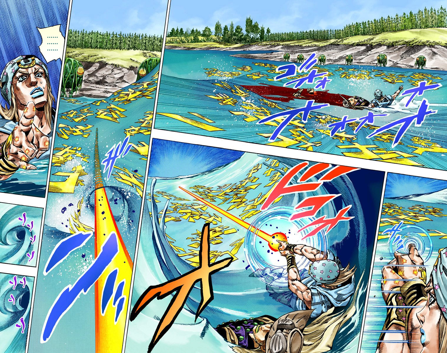 Read JoJo_s Bizarre Adventure Part 7 Steel Ball Run Official Colored FR Manga Online