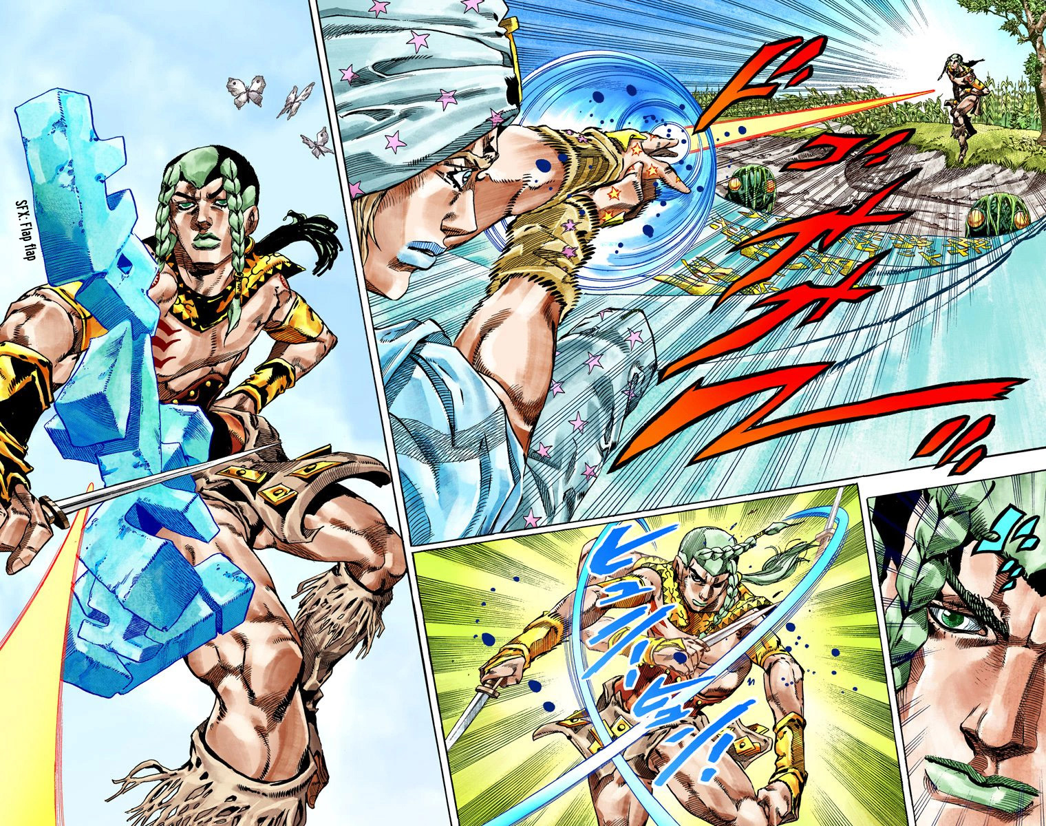 Read JoJo_s Bizarre Adventure Part 7 Steel Ball Run Official Colored FR Manga Online