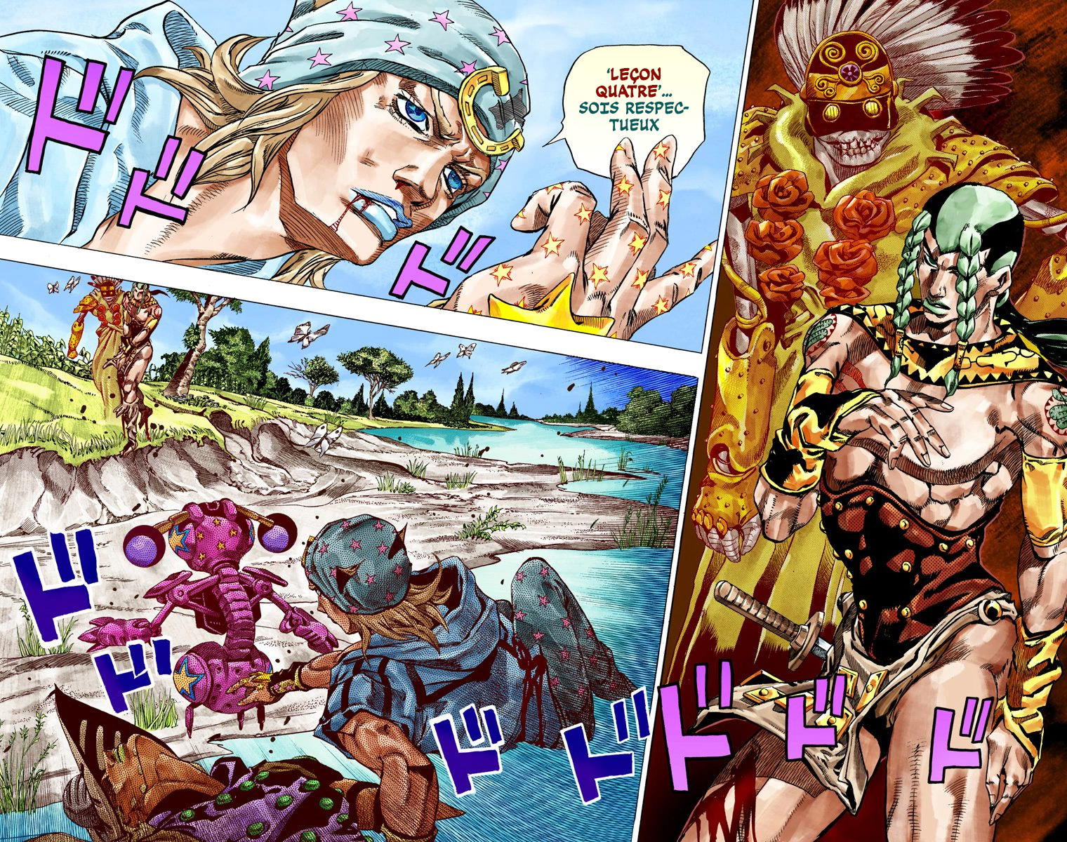Read JoJo_s Bizarre Adventure Part 7 Steel Ball Run Official Colored FR Manga Online