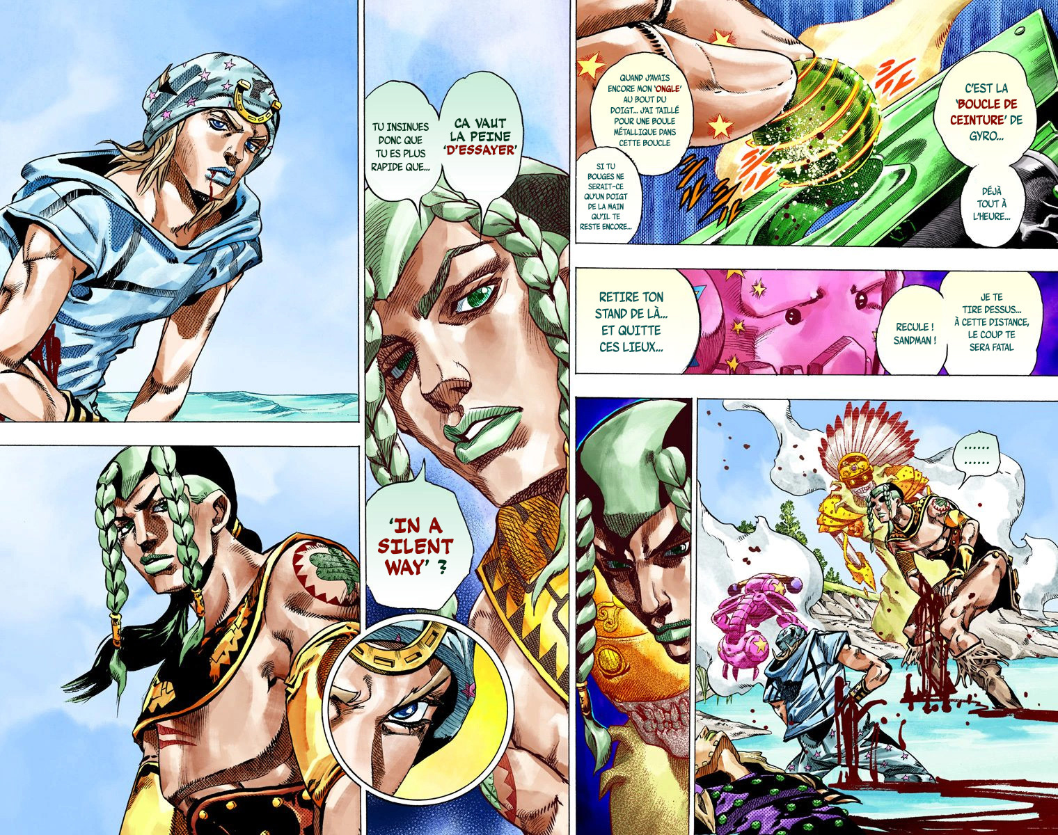 Read JoJo_s Bizarre Adventure Part 7 Steel Ball Run Official Colored FR Manga Online
