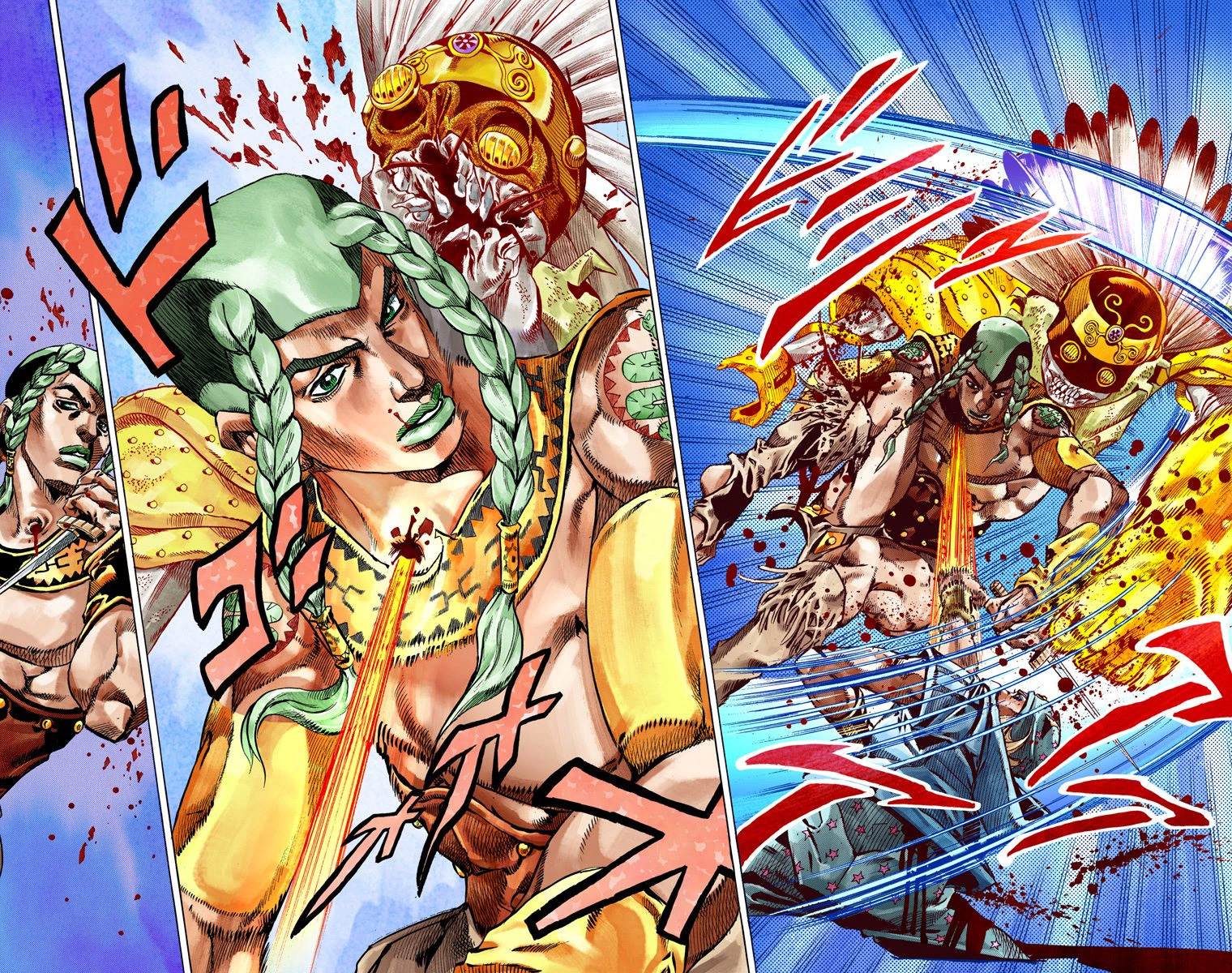 Read JoJo_s Bizarre Adventure Part 7 Steel Ball Run Official Colored FR Manga Online