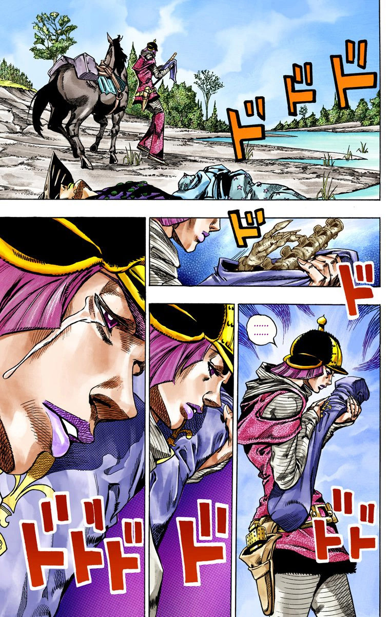 Read JoJo_s Bizarre Adventure Part 7 Steel Ball Run Official Colored FR Manga Online