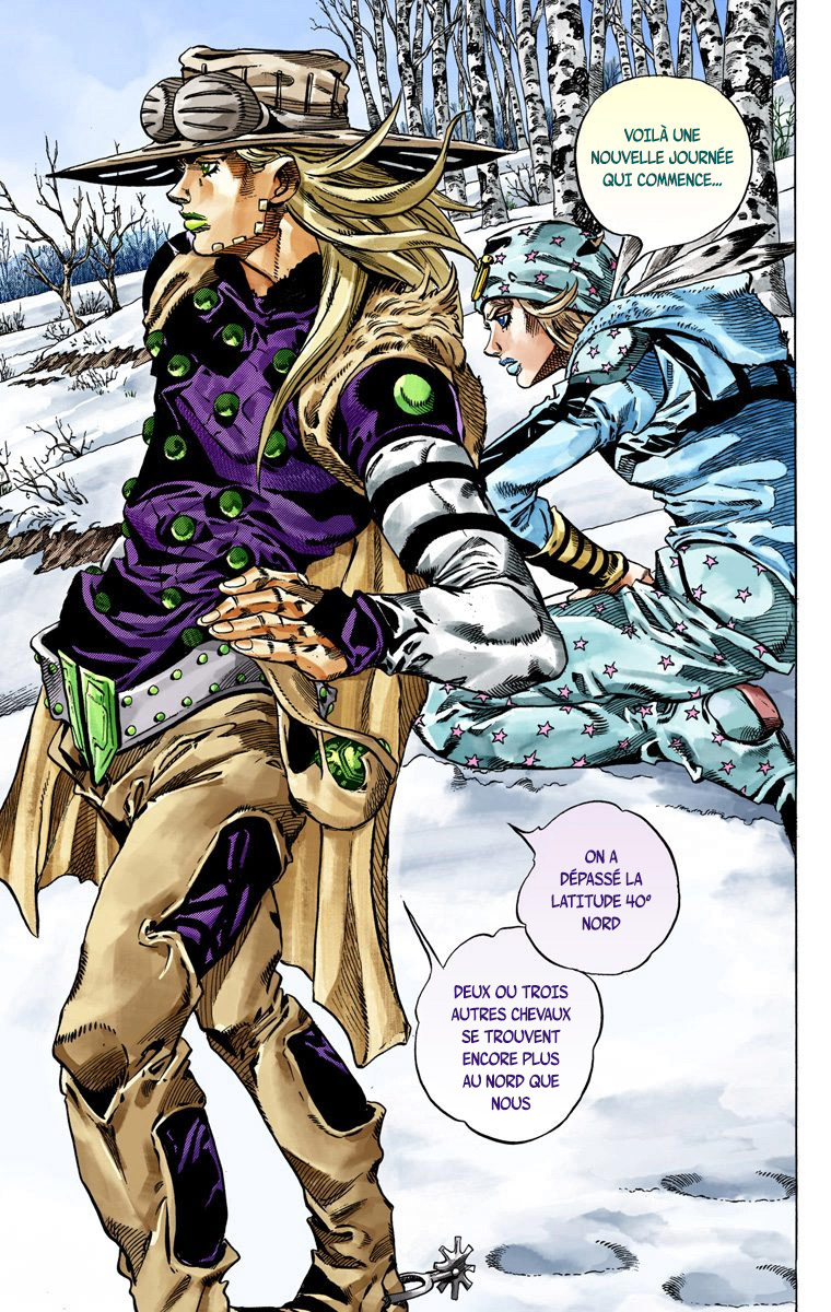 Read JoJo_s Bizarre Adventure Part 7 Steel Ball Run Official Colored FR Manga Online