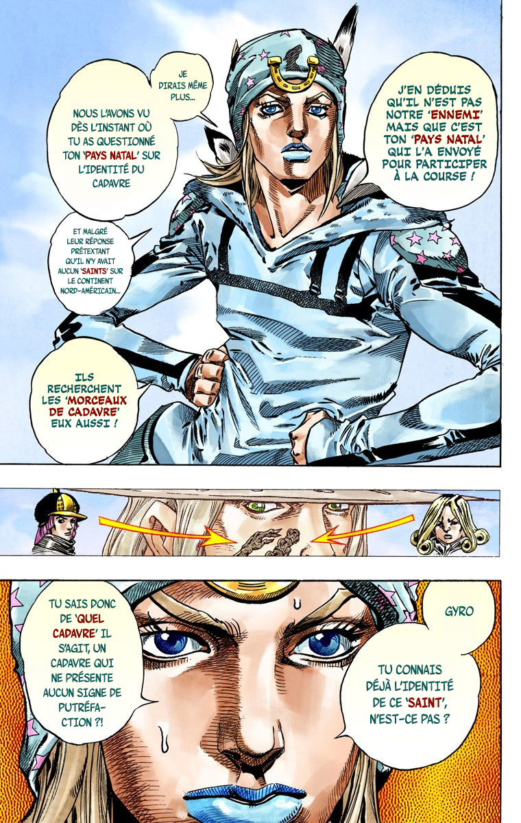 Read JoJo_s Bizarre Adventure Part 7 Steel Ball Run Official Colored FR Manga Online