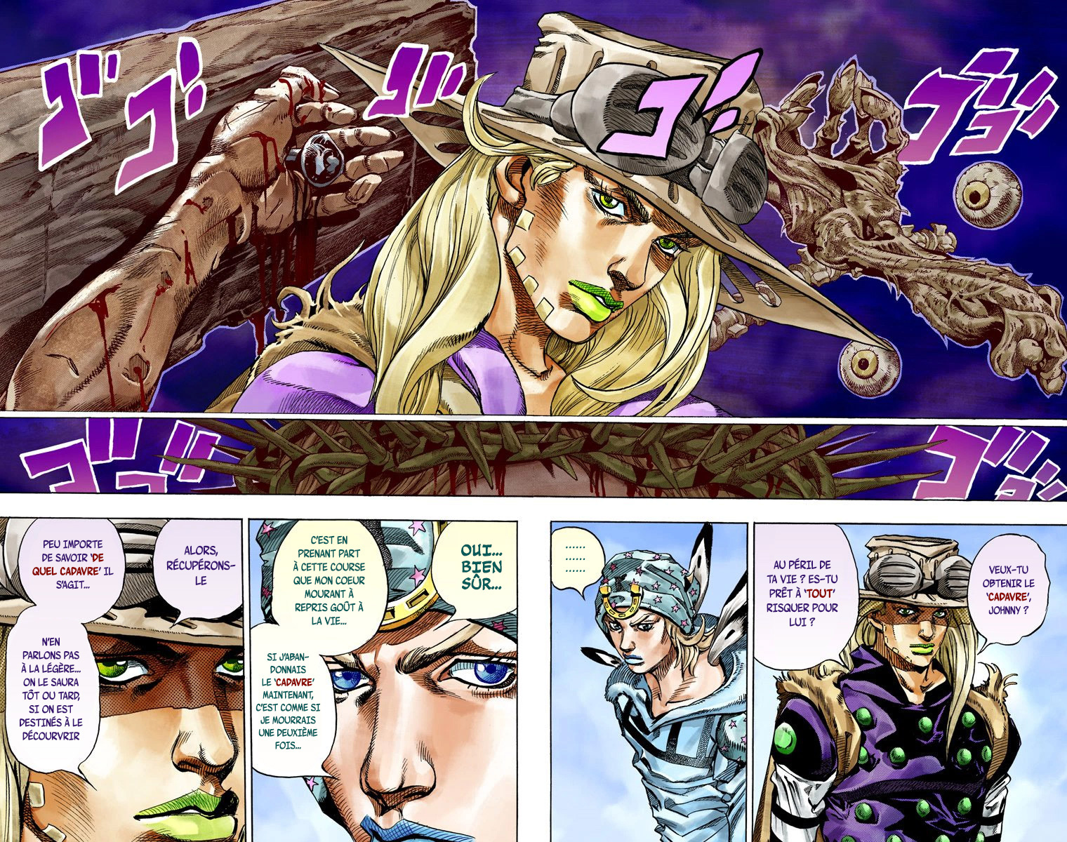 Read JoJo_s Bizarre Adventure Part 7 Steel Ball Run Official Colored FR Manga Online