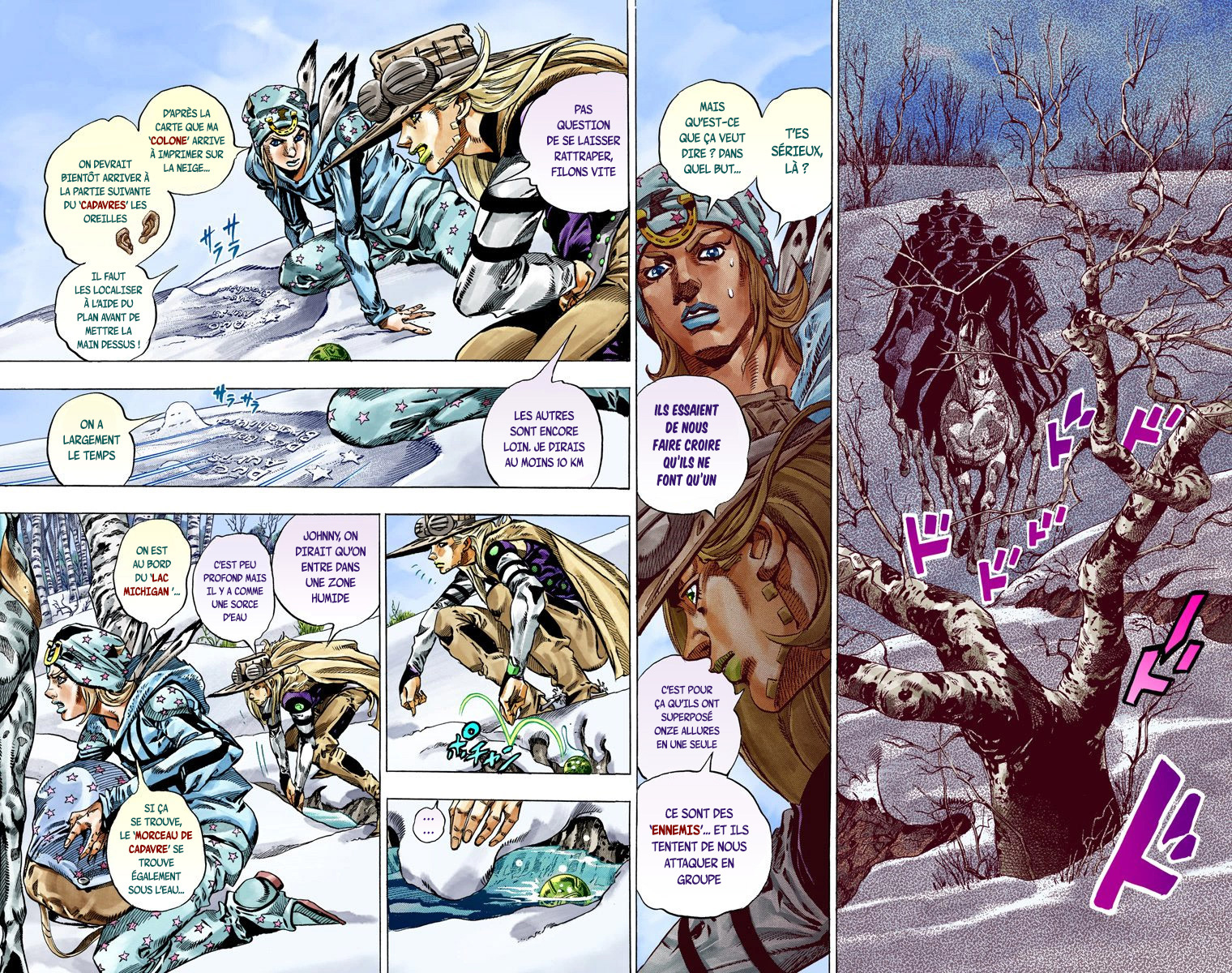 Read JoJo_s Bizarre Adventure Part 7 Steel Ball Run Official Colored FR Manga Online