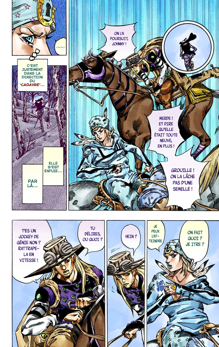 Read JoJo_s Bizarre Adventure Part 7 Steel Ball Run Official Colored FR Manga Online