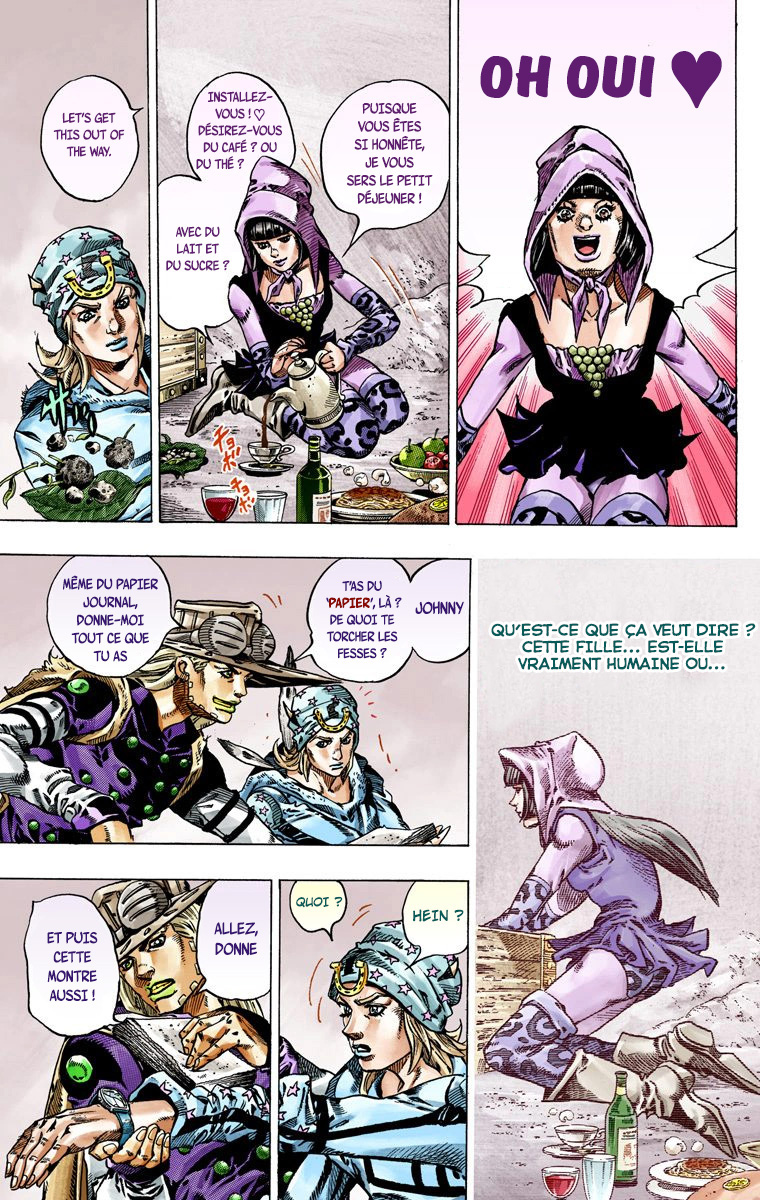 Read JoJo_s Bizarre Adventure Part 7 Steel Ball Run Official Colored FR Manga Online