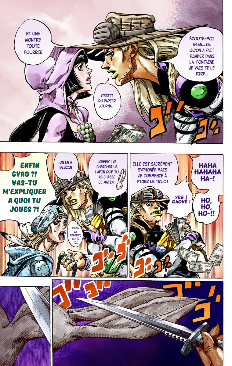 Read JoJo_s Bizarre Adventure Part 7 Steel Ball Run Official Colored FR Manga Online