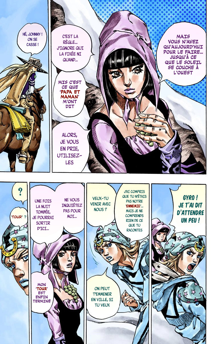 Read JoJo_s Bizarre Adventure Part 7 Steel Ball Run Official Colored FR Manga Online