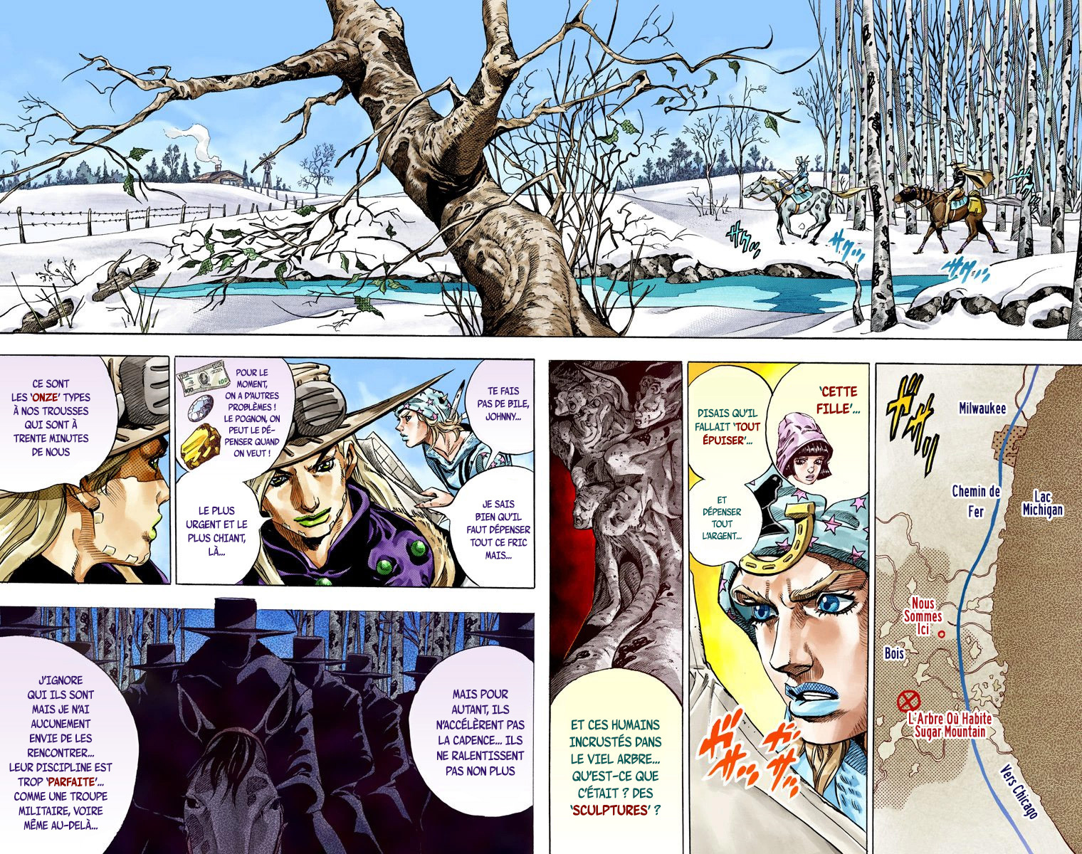 Read JoJo_s Bizarre Adventure Part 7 Steel Ball Run Official Colored FR Manga Online