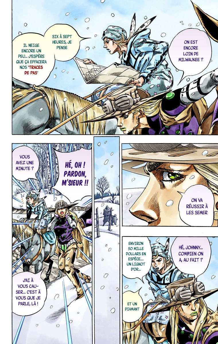 Read JoJo_s Bizarre Adventure Part 7 Steel Ball Run Official Colored FR Manga Online