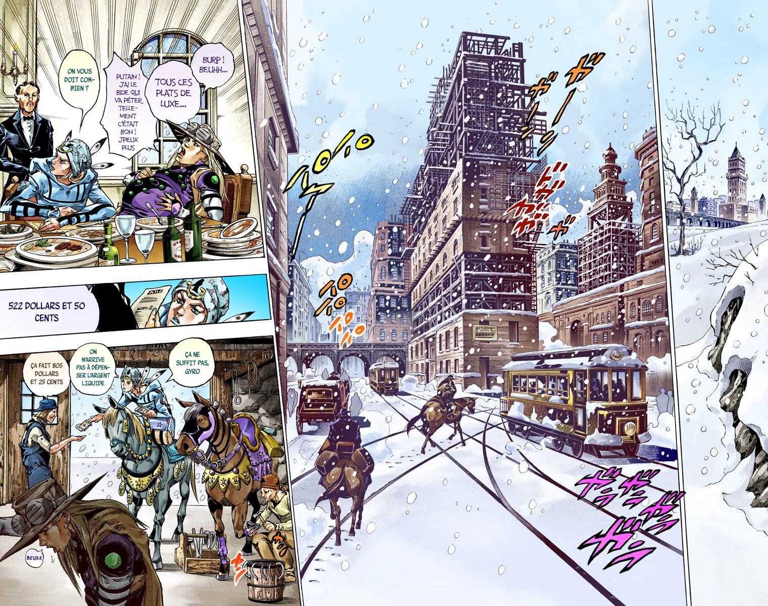 Read JoJo_s Bizarre Adventure Part 7 Steel Ball Run Official Colored FR Manga Online
