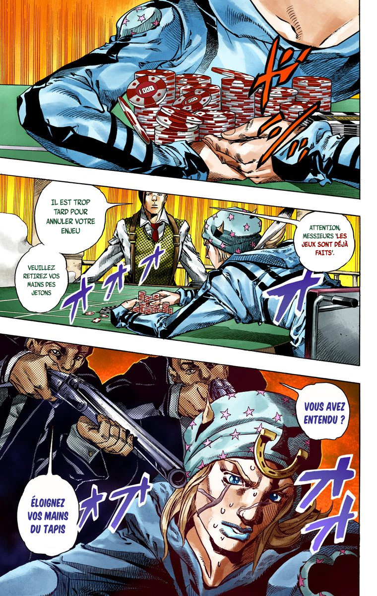 Read JoJo_s Bizarre Adventure Part 7 Steel Ball Run Official Colored FR Manga Online