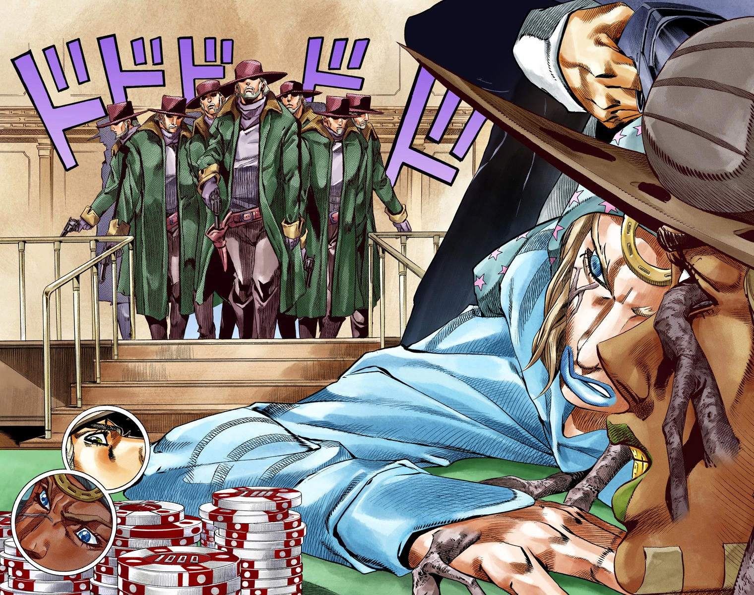 Read JoJo_s Bizarre Adventure Part 7 Steel Ball Run Official Colored FR Manga Online