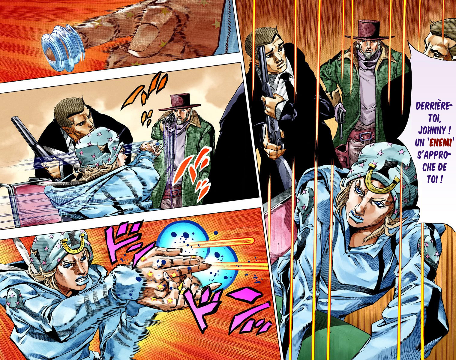 Read JoJo_s Bizarre Adventure Part 7 Steel Ball Run Official Colored FR Manga Online