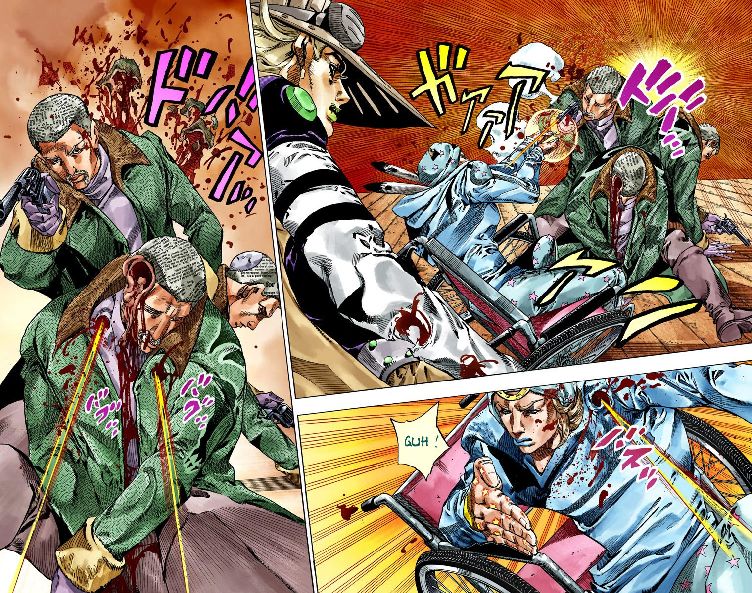 Read JoJo_s Bizarre Adventure Part 7 Steel Ball Run Official Colored FR Manga Online