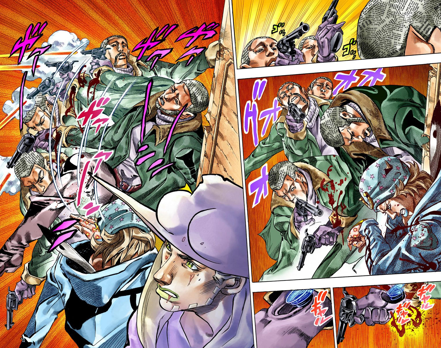 Read JoJo_s Bizarre Adventure Part 7 Steel Ball Run Official Colored FR Manga Online