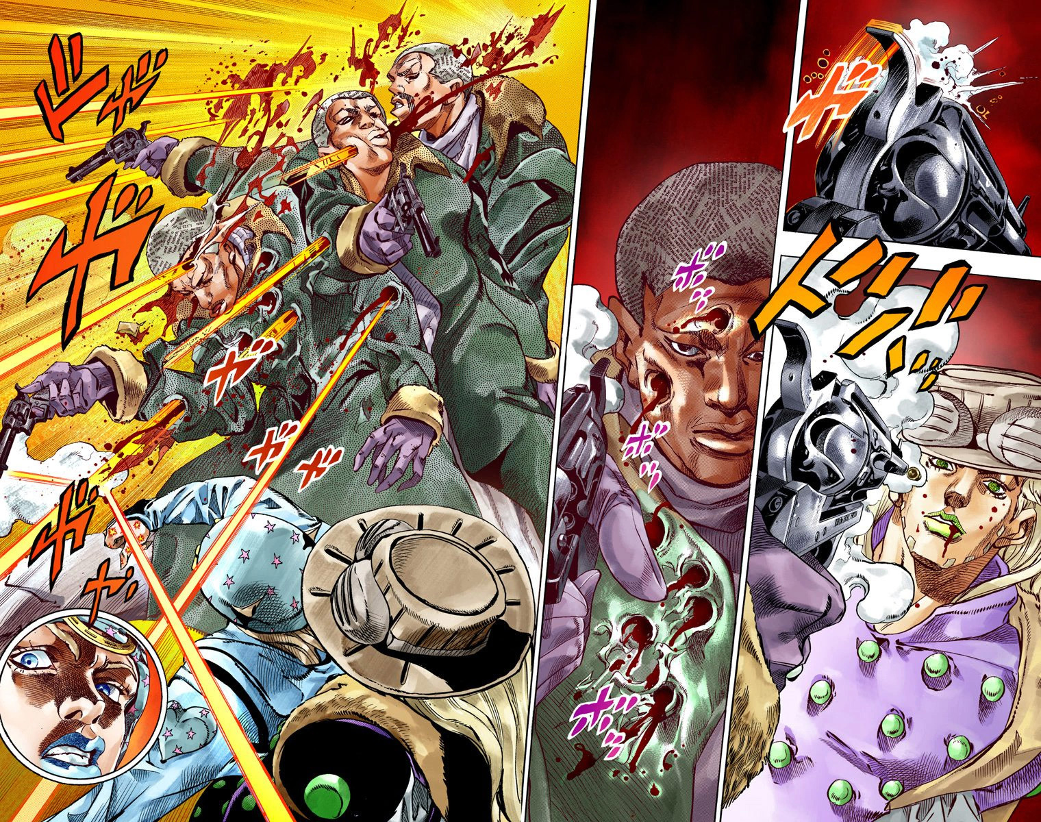 Read JoJo_s Bizarre Adventure Part 7 Steel Ball Run Official Colored FR Manga Online