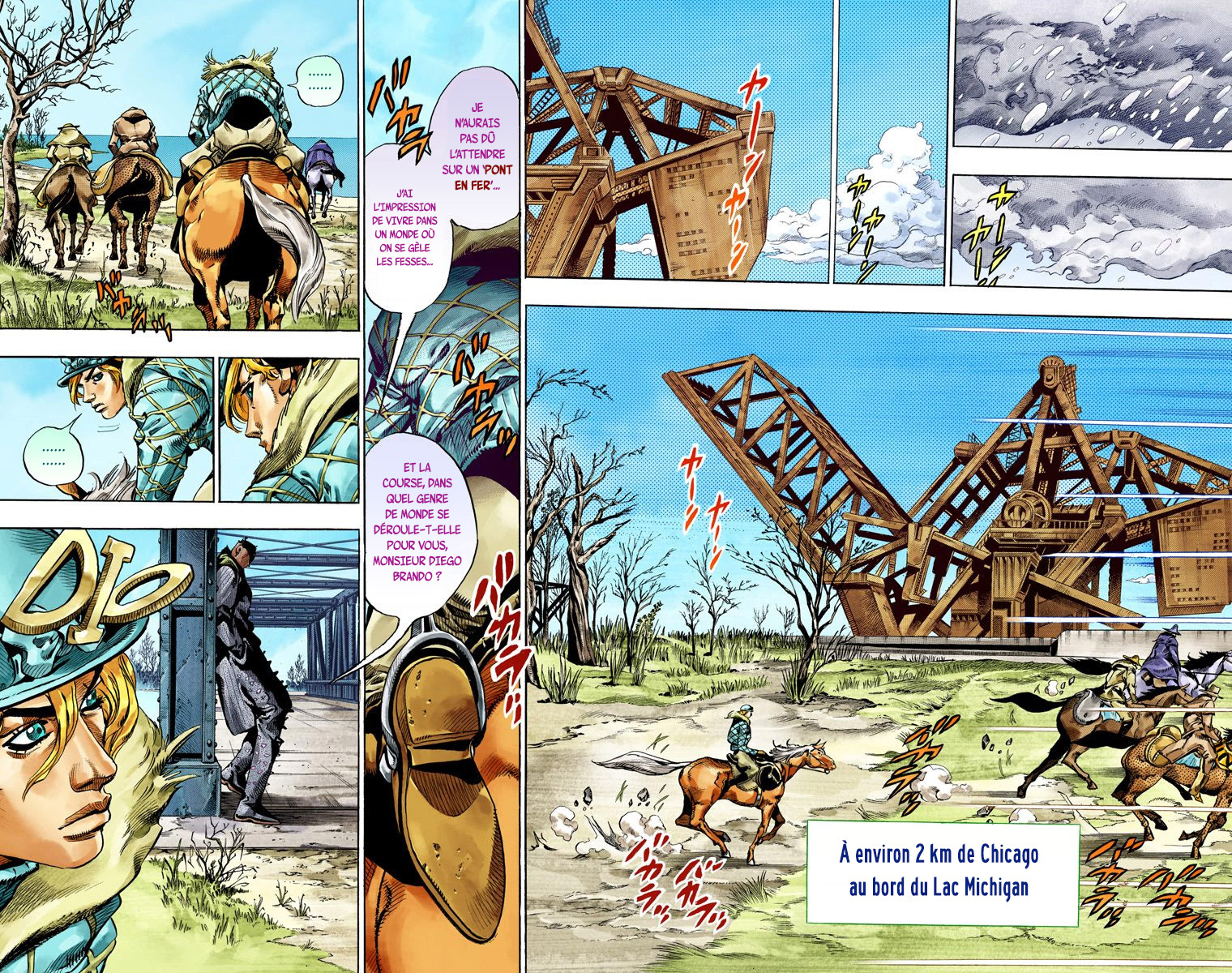 Read JoJo_s Bizarre Adventure Part 7 Steel Ball Run Official Colored FR Manga Online