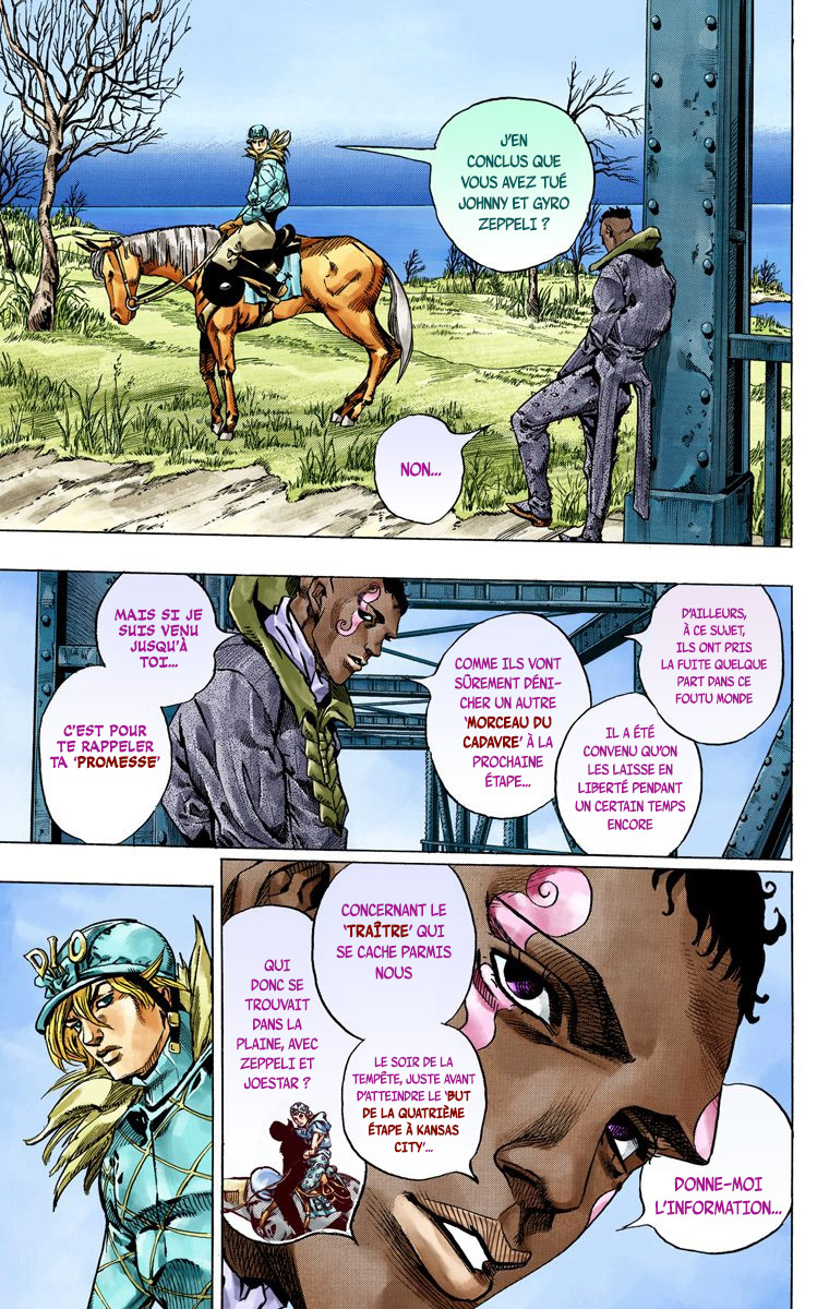 Read JoJo_s Bizarre Adventure Part 7 Steel Ball Run Official Colored FR Manga Online