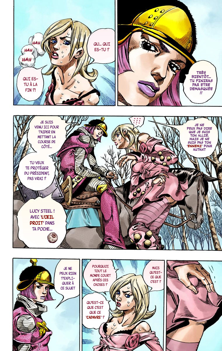 Read JoJo_s Bizarre Adventure Part 7 Steel Ball Run Official Colored FR Manga Online