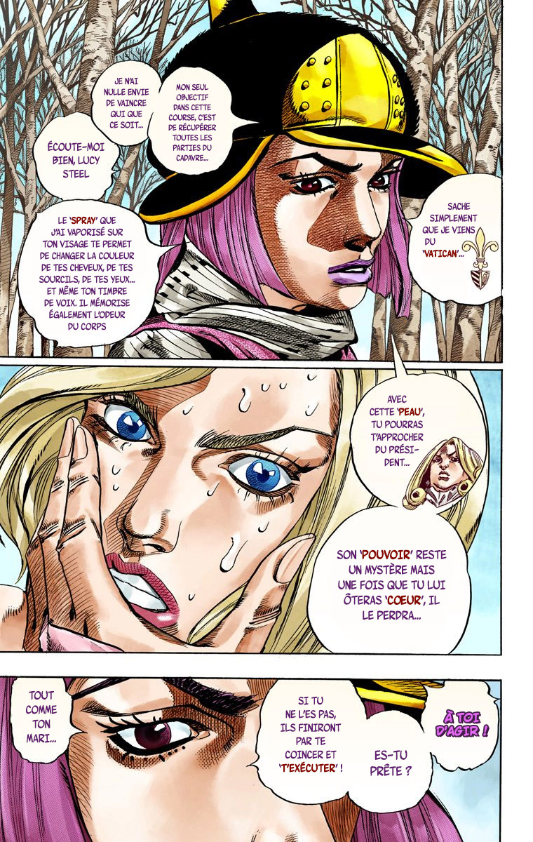Read JoJo_s Bizarre Adventure Part 7 Steel Ball Run Official Colored FR Manga Online