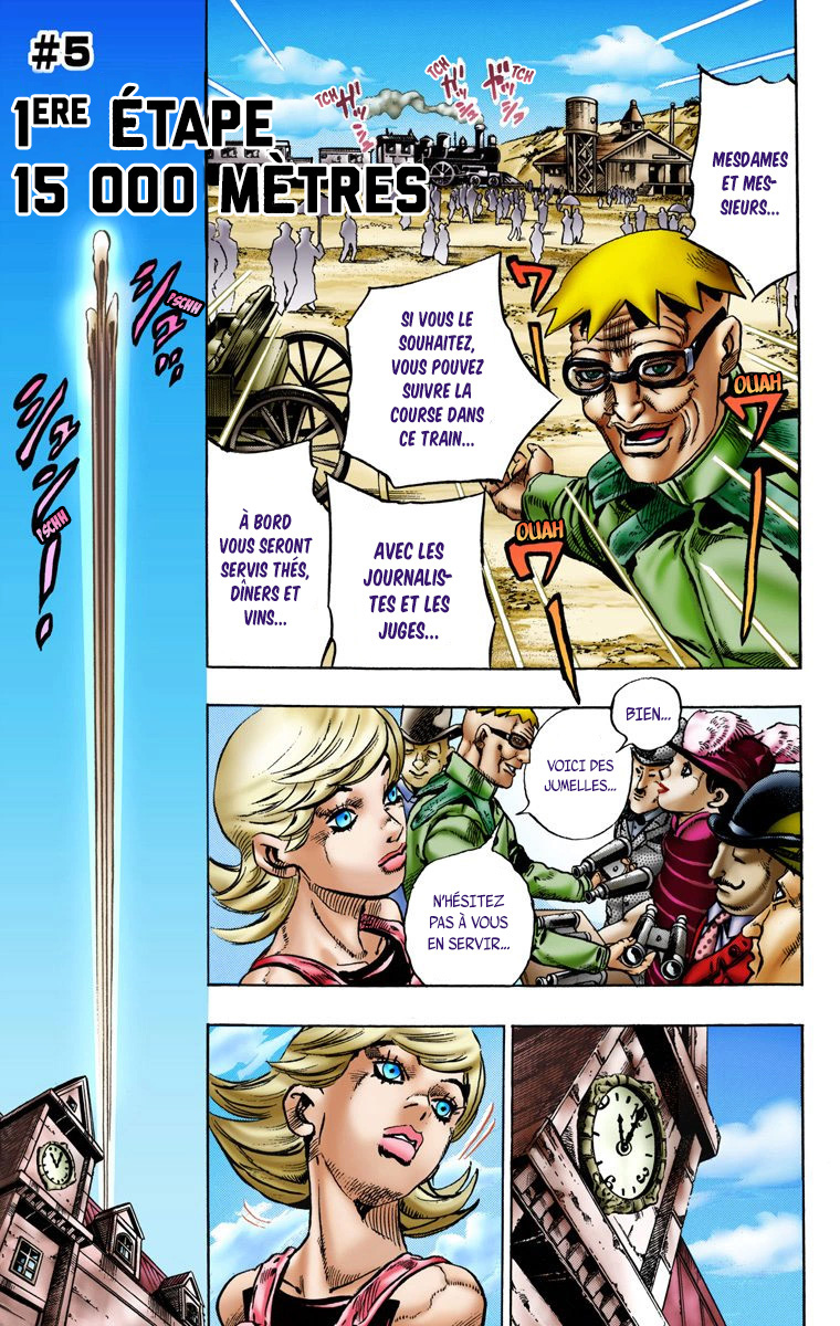 Read JoJo_s Bizarre Adventure Part 7 Steel Ball Run Official Colored FR Manga Online