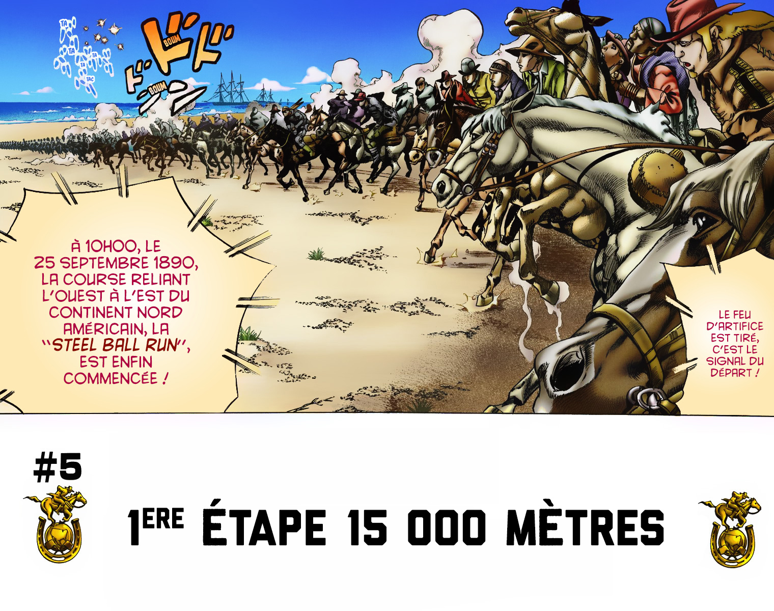 Read JoJo_s Bizarre Adventure Part 7 Steel Ball Run Official Colored FR Manga Online