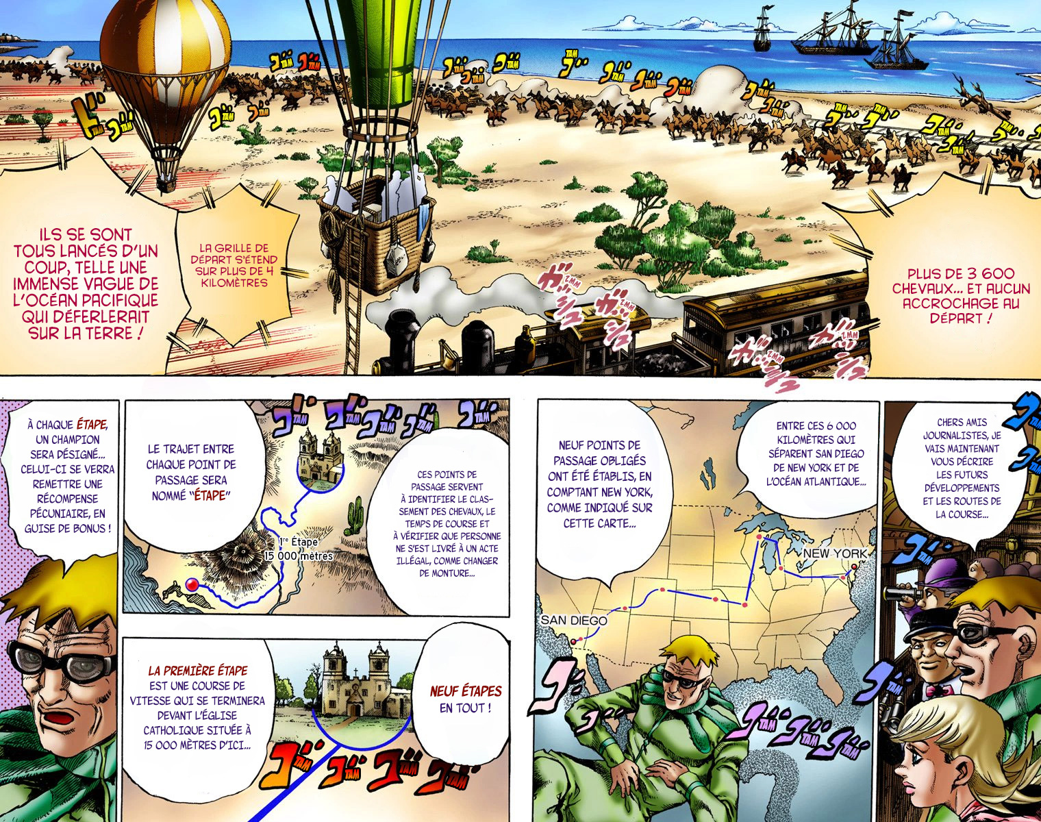 Read JoJo_s Bizarre Adventure Part 7 Steel Ball Run Official Colored FR Manga Online