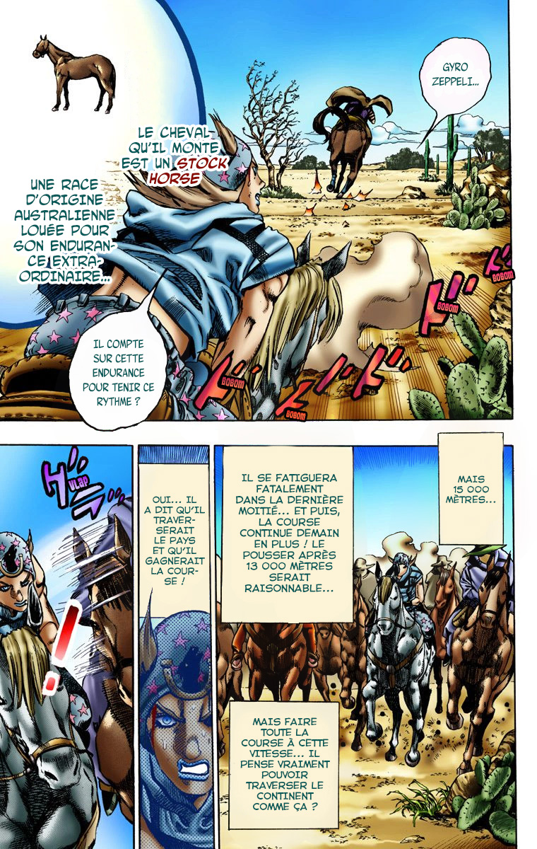 Read JoJo_s Bizarre Adventure Part 7 Steel Ball Run Official Colored FR Manga Online