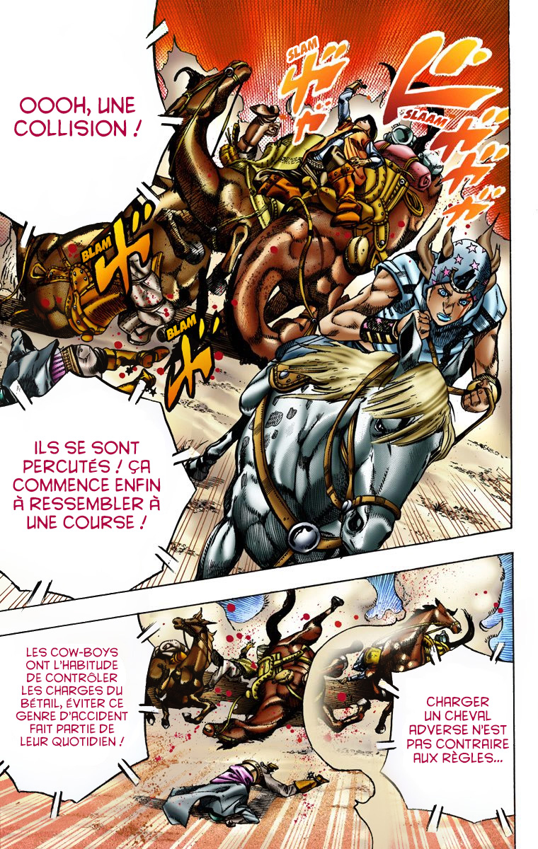 Read JoJo_s Bizarre Adventure Part 7 Steel Ball Run Official Colored FR Manga Online