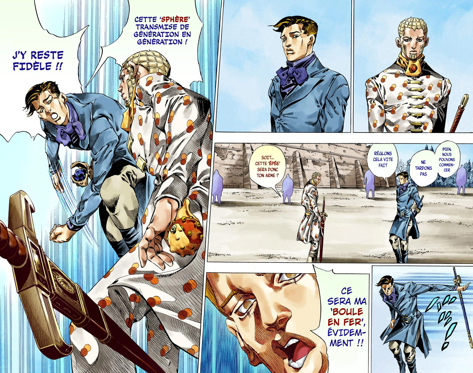 Read JoJo_s Bizarre Adventure Part 7 Steel Ball Run Official Colored FR Manga Online