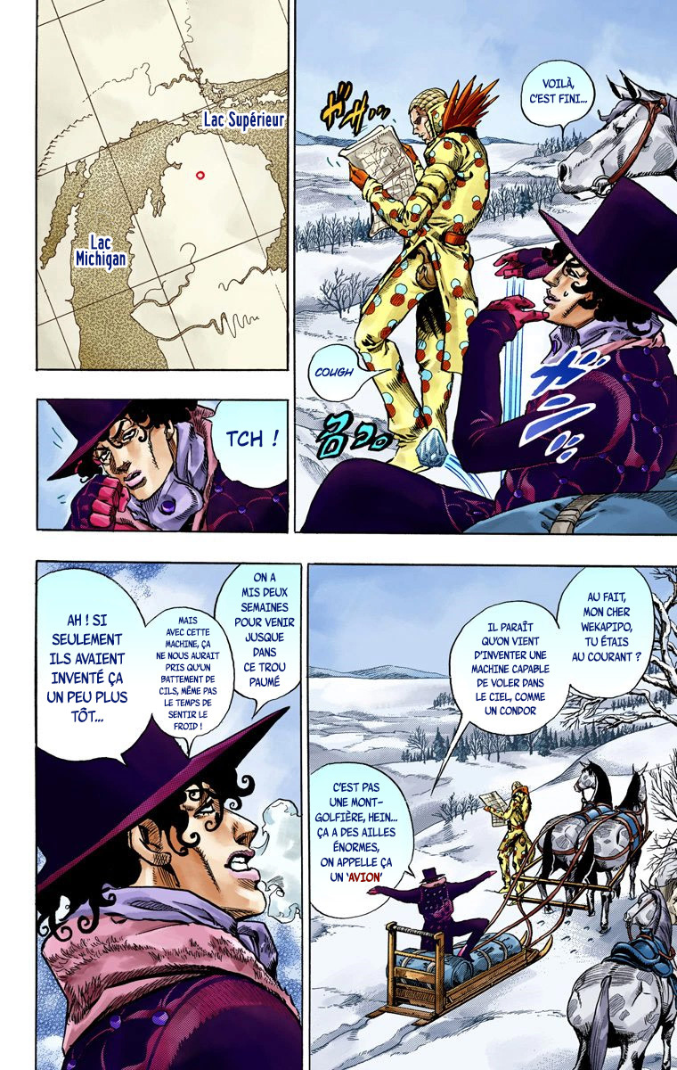 Read JoJo_s Bizarre Adventure Part 7 Steel Ball Run Official Colored FR Manga Online