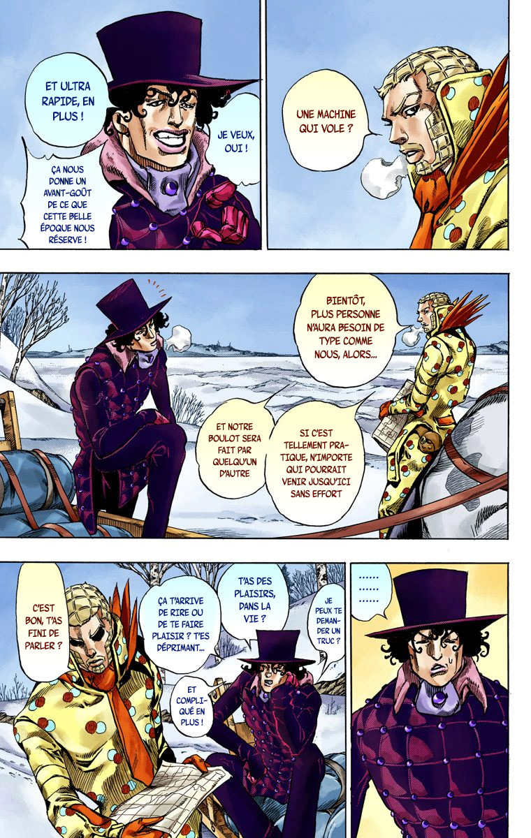 Read JoJo_s Bizarre Adventure Part 7 Steel Ball Run Official Colored FR Manga Online