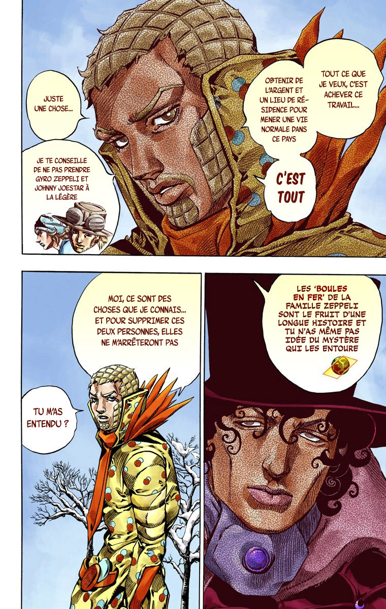 Read JoJo_s Bizarre Adventure Part 7 Steel Ball Run Official Colored FR Manga Online