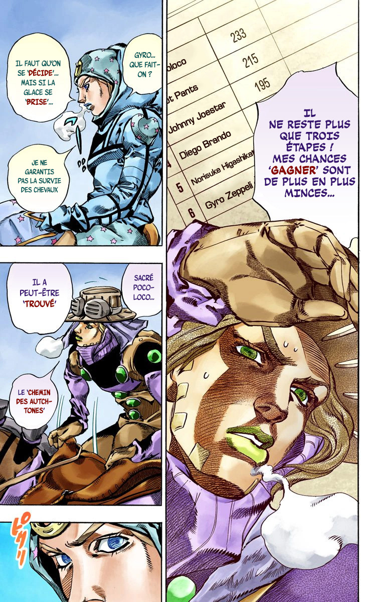 Read JoJo_s Bizarre Adventure Part 7 Steel Ball Run Official Colored FR Manga Online
