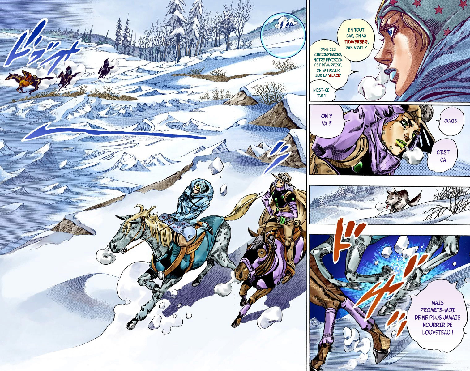Read JoJo_s Bizarre Adventure Part 7 Steel Ball Run Official Colored FR Manga Online