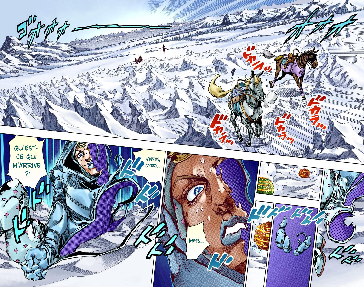 Read JoJo_s Bizarre Adventure Part 7 Steel Ball Run Official Colored FR Manga Online